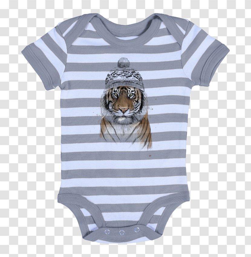 Baby & Toddler One-Pieces T-shirt Sleeve Bodysuit Infant - Lacoste - Siberian Tiger Transparent PNG