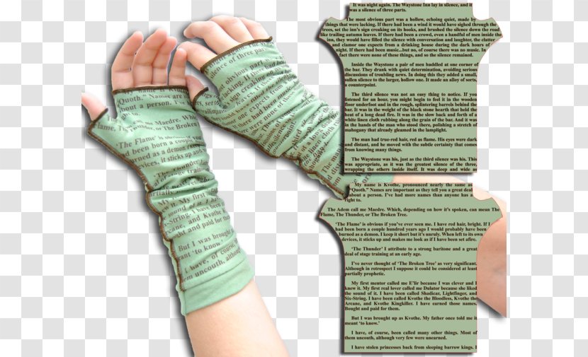 The Name Of Wind Glove Thumb Writing Text - Finger - WIND INK Transparent PNG