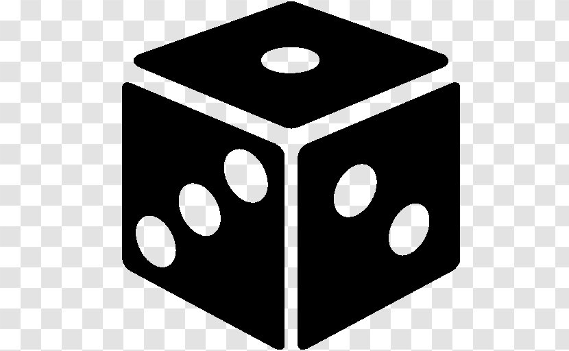 Black & White Dice - Board Game Transparent PNG