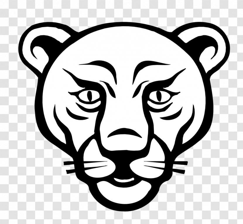 Lion Black Panther Tiger Cougar Coloring Book - Color - Head Cliparts Transparent PNG