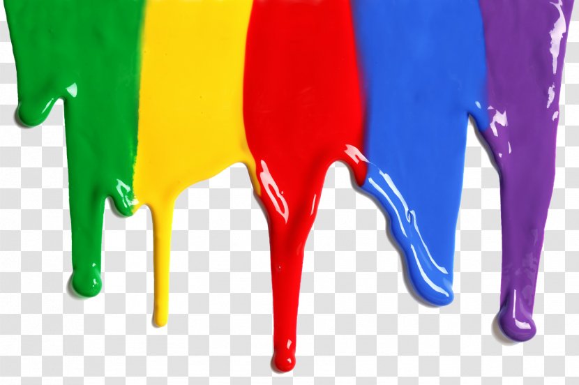 Drip Painting Color Art - Electric Blue - Splashes Transparent PNG