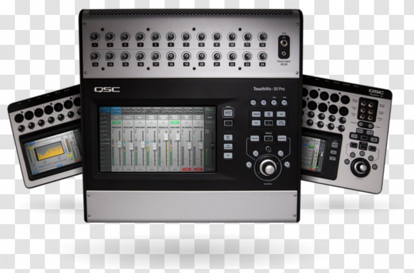 QSC TouchMix-16 TouchMix-30 Pro Audio Products Mixers - Electronic Device - Firmware Transparent PNG