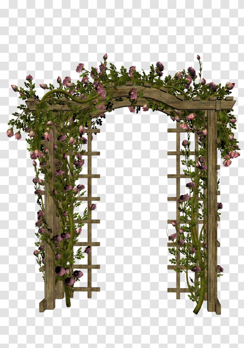 Arch Clip Art - Garden Roses - Rose Gate Transparent PNG