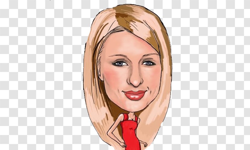 Paris Hilton Cartoon Socialite Clip Art - Silhouette - Brad Pitt Transparent PNG