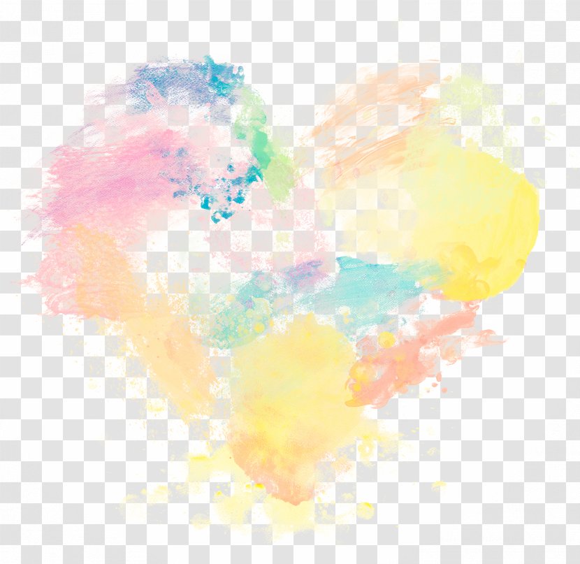 Watercolor Painting Wallpaper - Cloud - Color Ink Wind Heart Transparent PNG