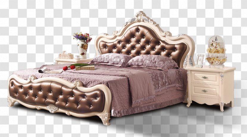 Shunde District Bedroom Furniture Nightstand - Garderob - Bed Transparent PNG