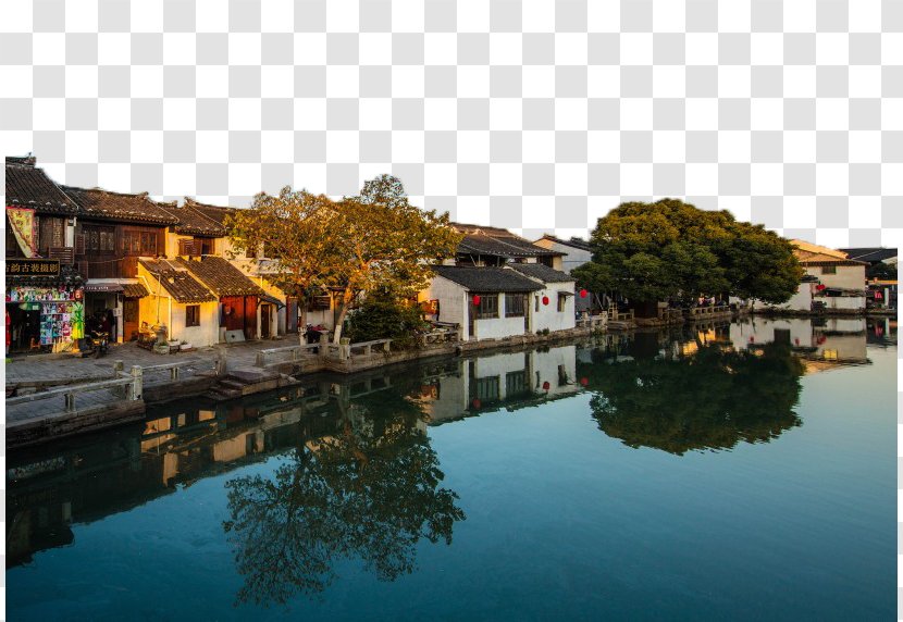 Nanjing Nanxun District Xitang Wuzhen Zhouzhuang - Suzhou Tongli Town Three Landscape Transparent PNG