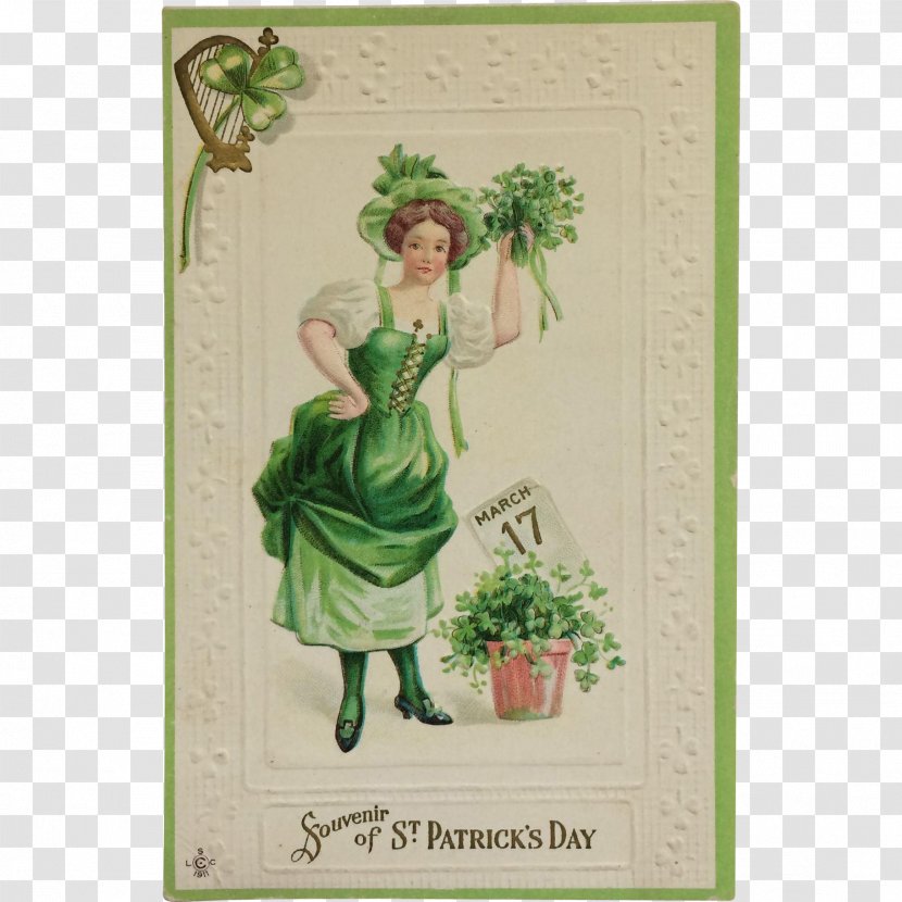 Saint Patrick's Day Post Cards Ireland Paper Greeting & Note - Flora - St.patrick' Transparent PNG