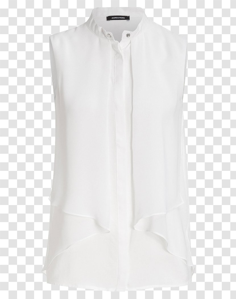 Blouse Tunic White Waist Collar - Clothing - Business Use Transparent PNG