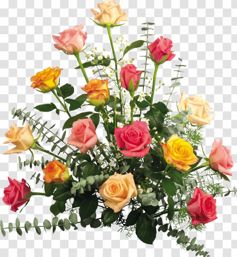 Desktop Wallpaper Flower Bouquet Rose - Floristry - Champagne Transparent PNG