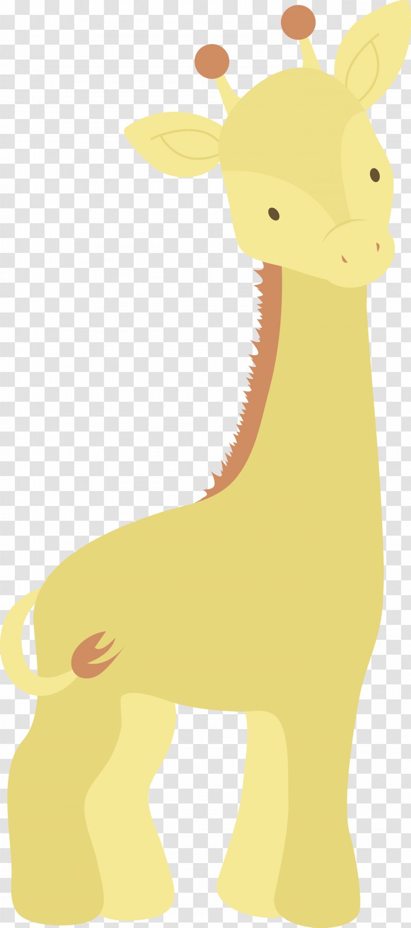 Giraffe Cartoon - Deer - Cute Vector Transparent PNG