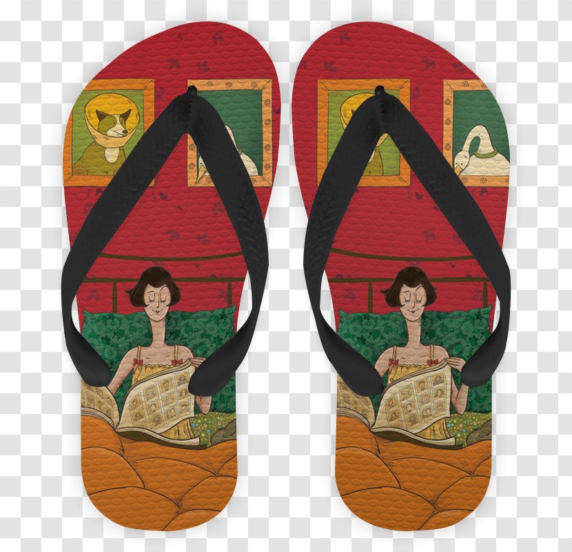 Flip-flops Handbag Art Shoe Foot - Cotton - Flop Transparent PNG