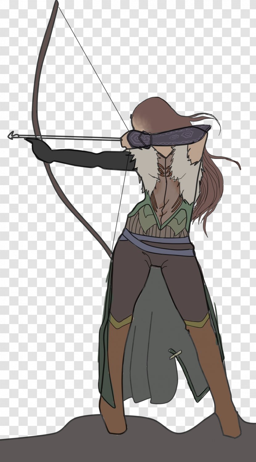 Archery Longbow Drawing The Medieval Archer - Flower Transparent PNG