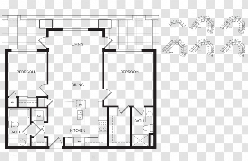 Floor Plan Apartment Loft House Bedroom - Paper Transparent PNG