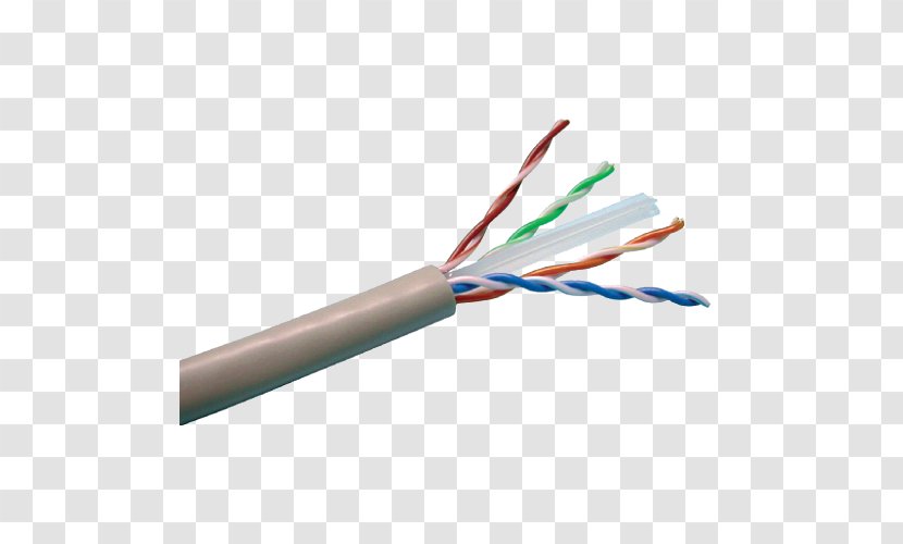 Category 6 Cable Network Cables 5 Twisted Pair Electrical - Wire - Detectie Transparent PNG