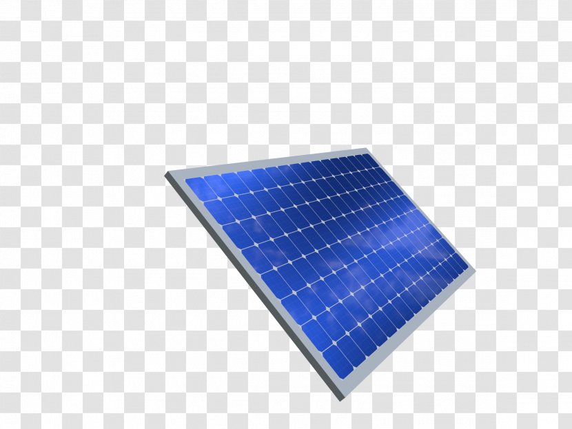 Solar Energy Panels Power Photovoltaic System - Electric Blue Transparent PNG