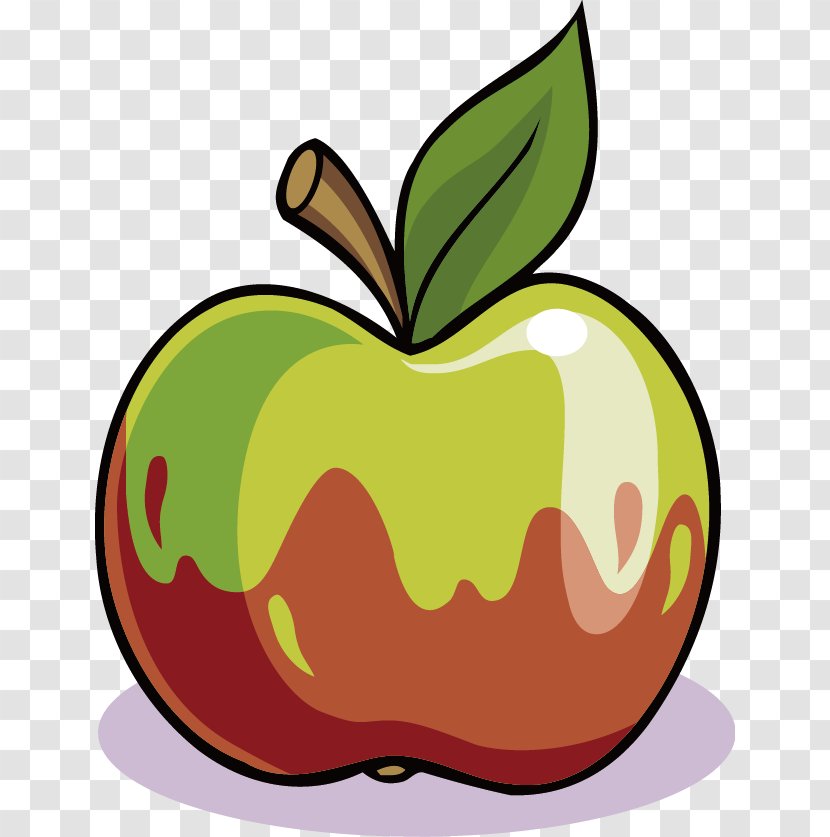 Apple Clip Art - Antonovka - Vector Cartoon Green Transparent PNG