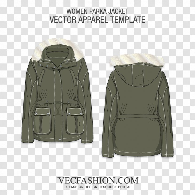 Hoodie Parka Jacket Coat Parca - Military With Hood Transparent PNG