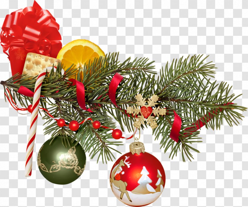 Christmas Ornaments Decoration - Branch Ornament Transparent PNG