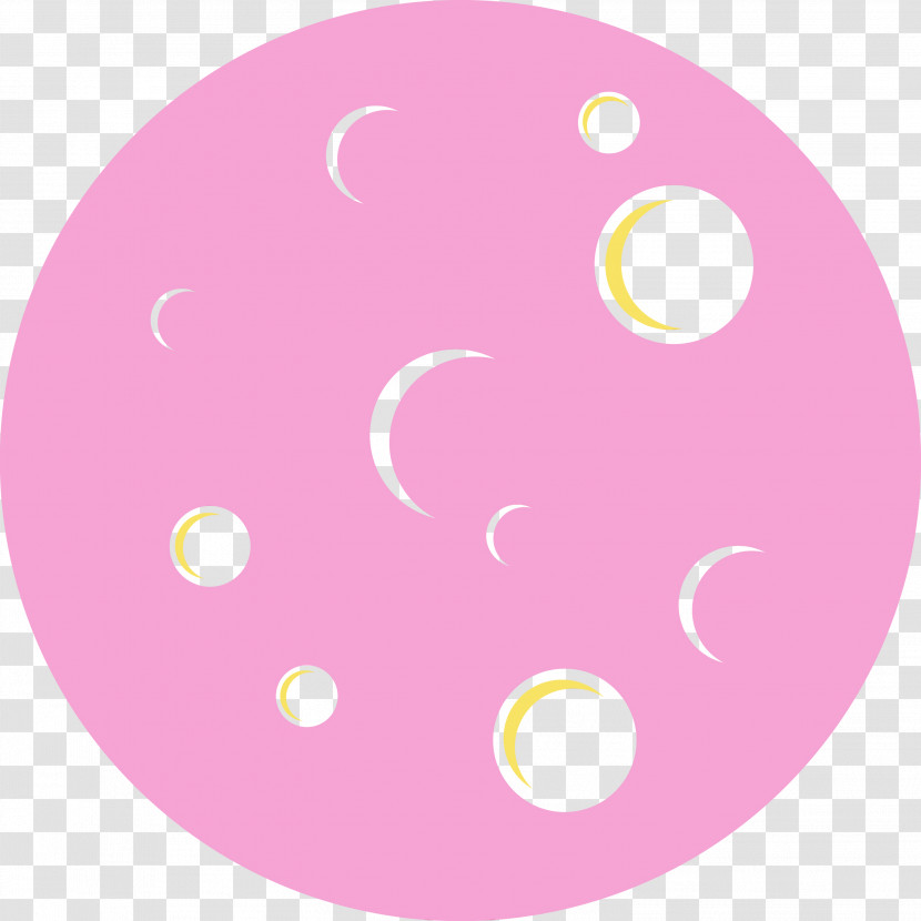 Circle Pattern Pink M Point Font Transparent PNG