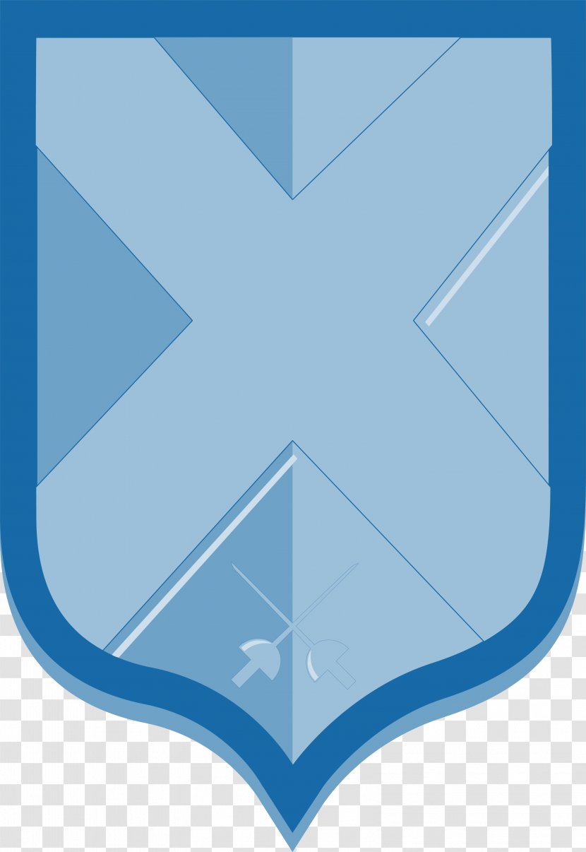 Euclidean Vector Shape - Azure - X Shield Transparent PNG