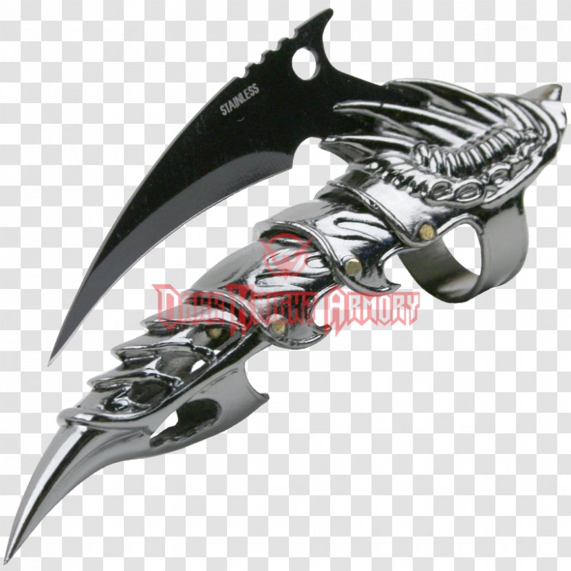 Blade Gauntlet Finger Knife Armour - Sword Transparent PNG