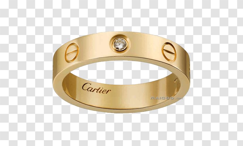 Ring Cartier Love Bracelet Colored Gold Jewellery - Bulgari Transparent PNG