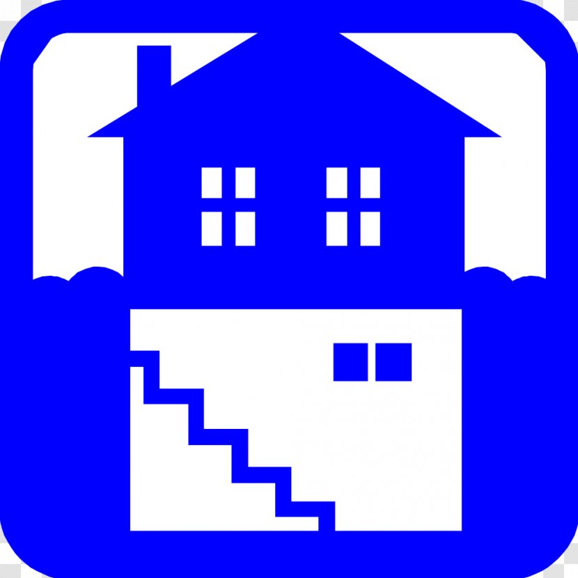 Basement House Clip Art - Logo - Blue Cliparts Transparent PNG