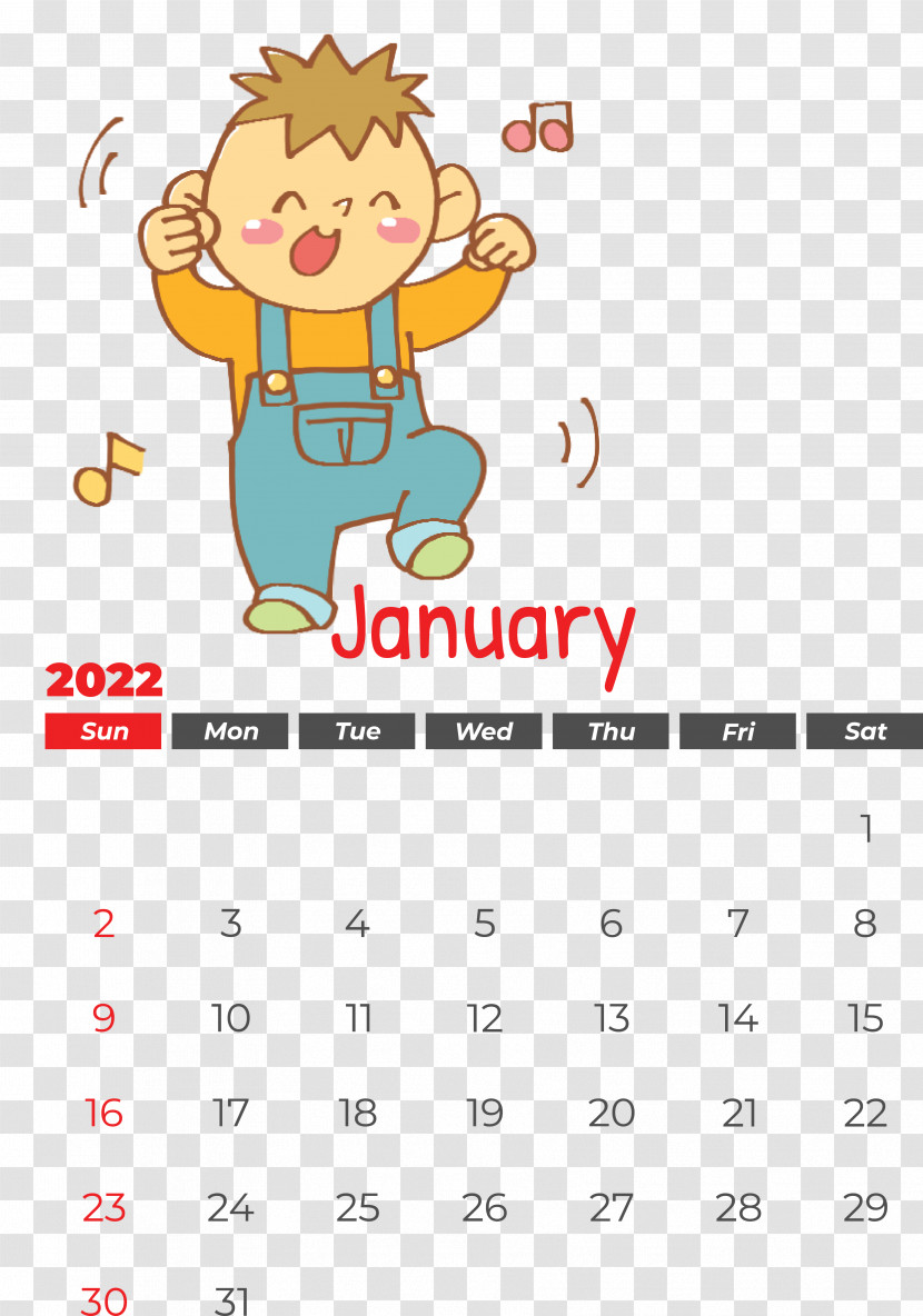 Calendar Lon Cartoon ふれあい遊び 長坡村委会 Transparent PNG