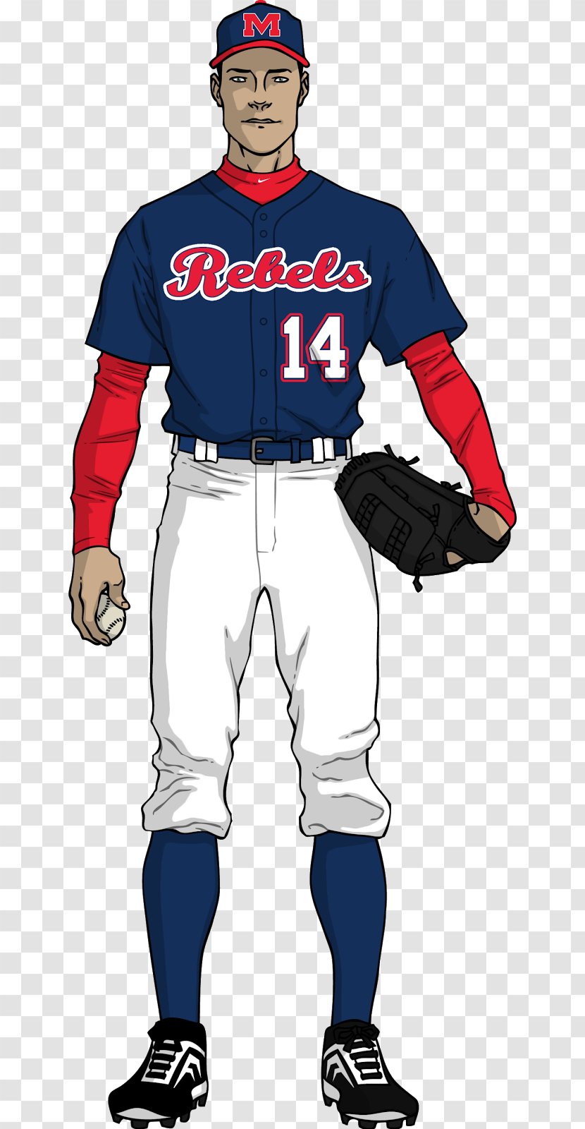 John Cohen Jersey Baseball Positions Mississippi State University Ole Miss Rebels - Sports Uniform Transparent PNG
