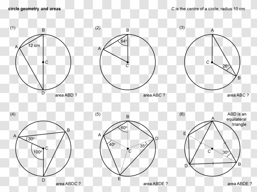 Circle Angle Theorem Mathematics Geometry Transparent PNG