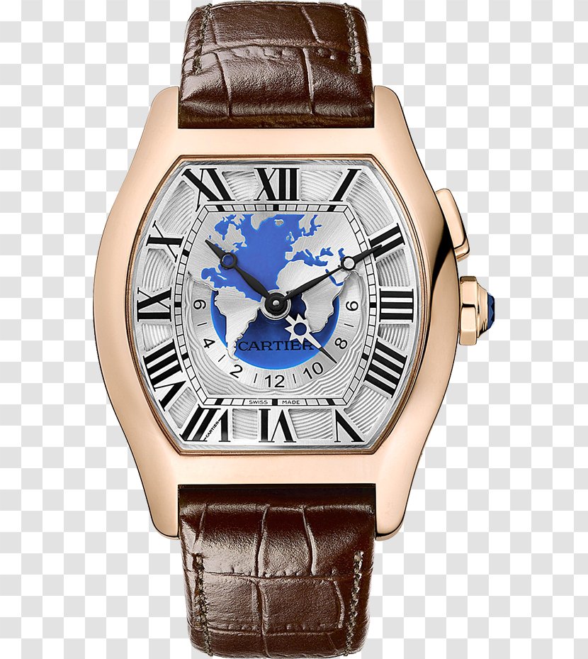 Watch Cartier Tank Time Zone Transparent PNG