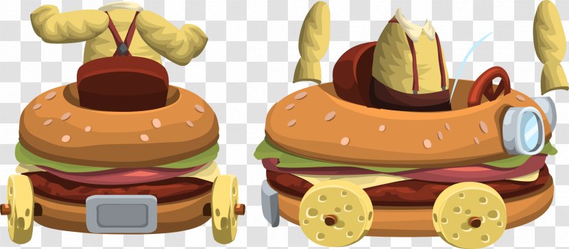 Line Art Clip - Food - Hamburger Transparent PNG