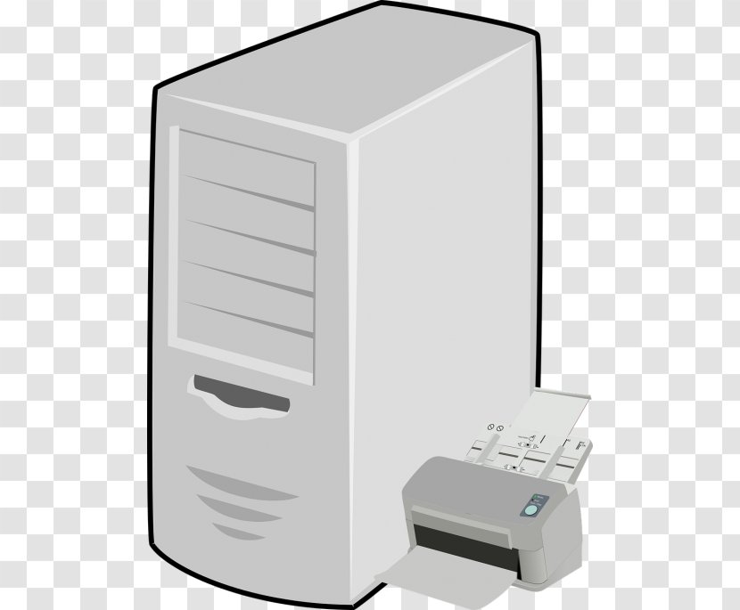 Computer Servers Fax Server Clip Art Database Download - Servidor De - Printer Transparent PNG