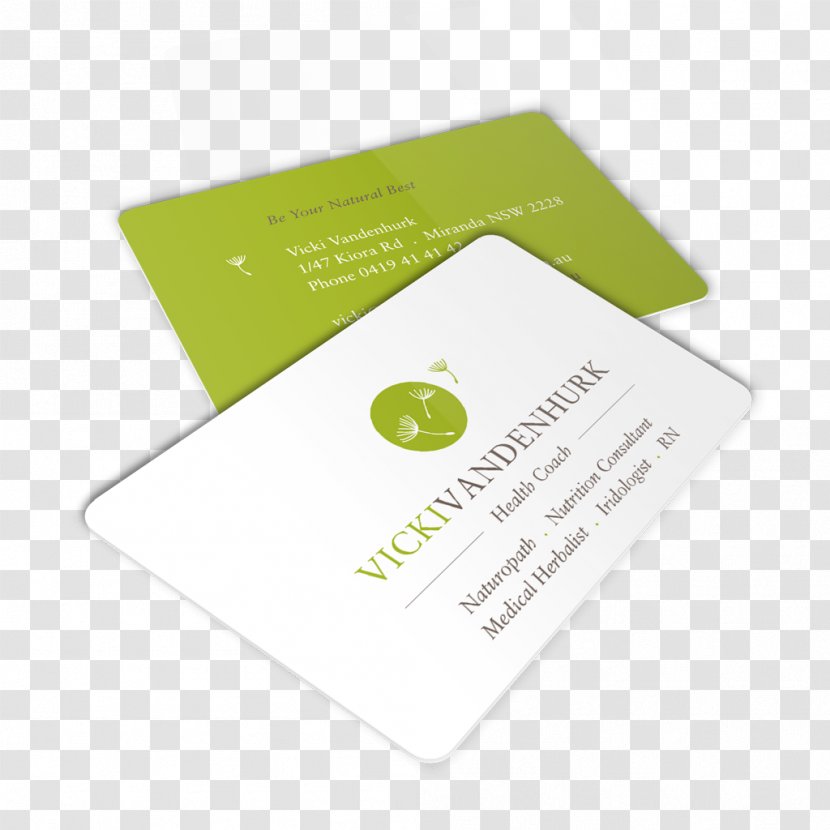Green Yellow Brand - Business Cards Transparent PNG