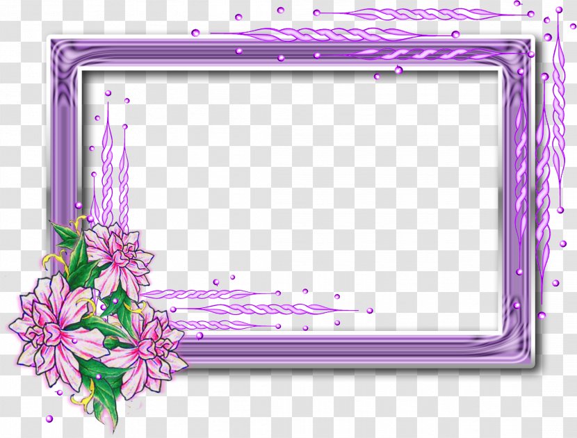Flower Picture Frames File Size - Arranging - FLORAL FRAMES Transparent PNG