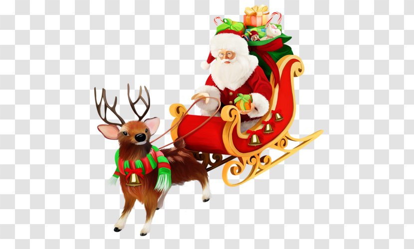 Santa Claus Village Pxe8re Noxebl Ded Moroz Christmas - Ornament - Cartoon Sleigh Ride Elk Gifts Transparent PNG