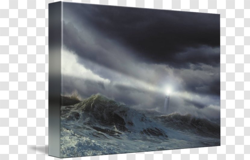 Sea Imagekind Lighthouse Cliff Art - Storm Transparent PNG