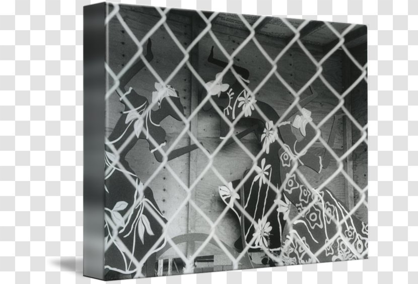 Mesh Gallery Wrap Art Chain-link Fencing Metal - Canvas - Chain Linked Fence Transparent PNG
