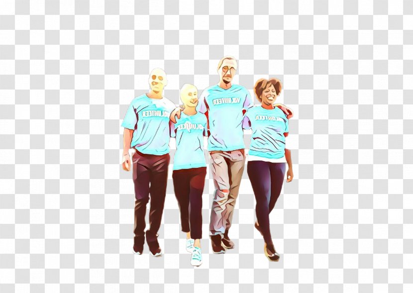 T-shirt Shoulder Uniform Sleeve Sportswear - Team Transparent PNG