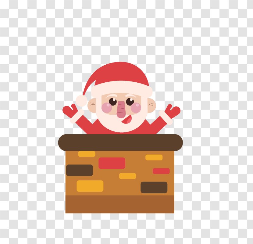 Santa Claus Christmas Chimney - Gratis - Santa's Transparent PNG