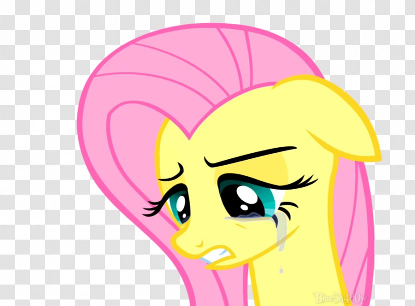 Fluttershy Pony Rarity Pinkie Pie Derpy Hooves - Watercolor - Crying Transparent PNG