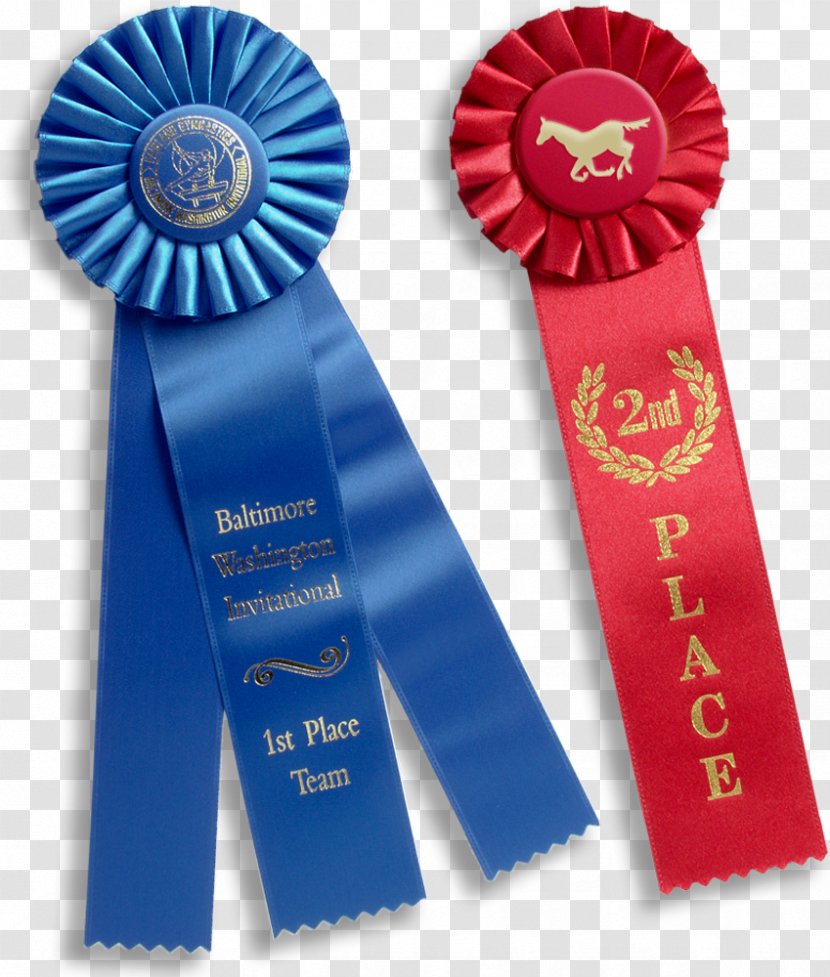 Ribbon Rosette Award Medal Trophy - Gold Football And Material Transparent PNG