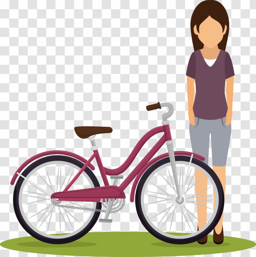 Euclidean Vector Cycling Bicycle Illustration - Heart - Bike Transparent PNG