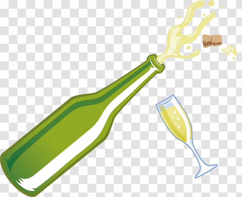 Champagne Bottle Toast - Celebration Transparent PNG