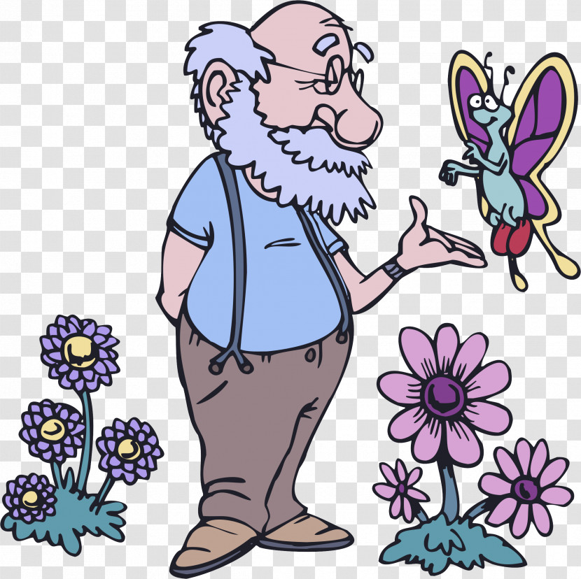 Cartoon Drawing Flower Character Painting Transparent PNG