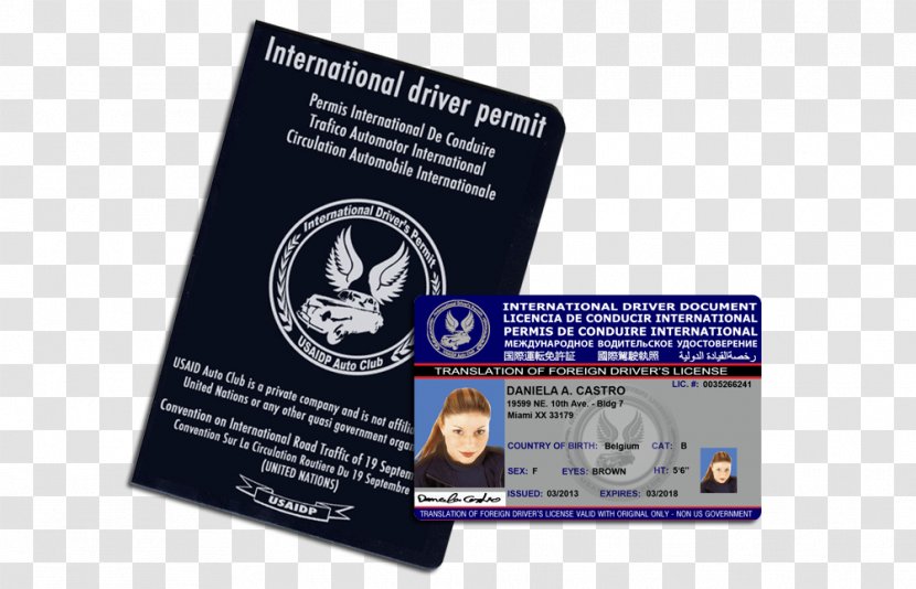 Driver's License International Driving Permit Car Identity Document - Houston Transparent PNG