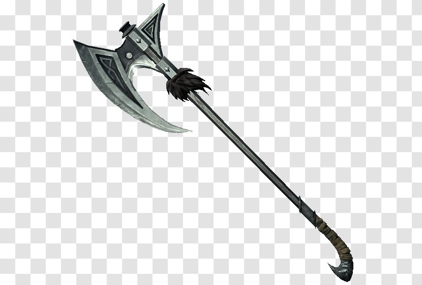 The Elder Scrolls V: Skyrim – Dragonborn Dawnguard Battle Axe Weapon Transparent PNG