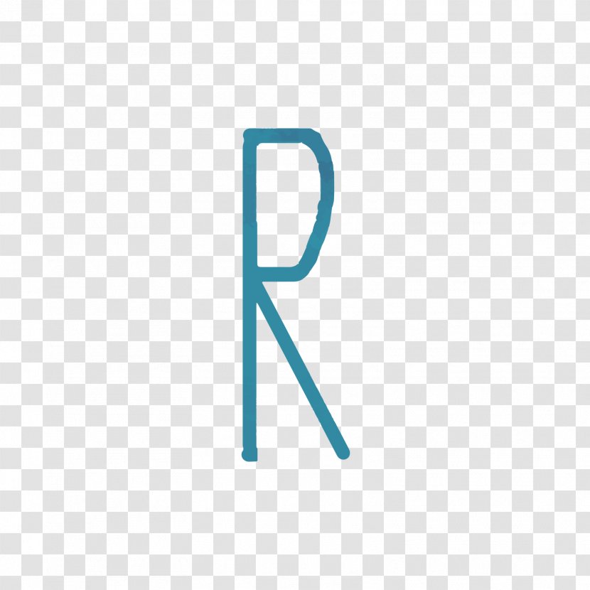 Logo Brand Font - Text - Blue Watercolor Letters R Transparent PNG