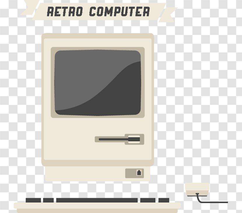 Computer Illustration - Vector Vintage Screen Transparent PNG